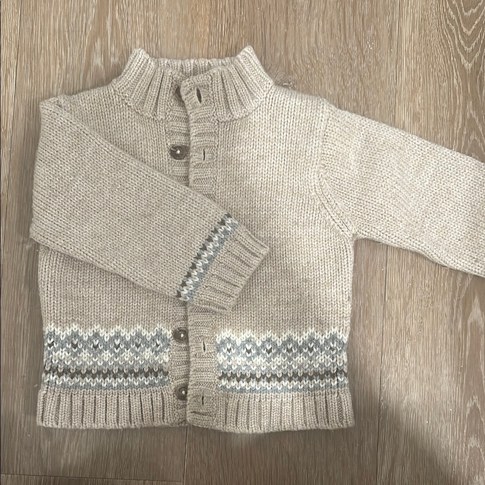 Jacadi Beige Knit Sweater